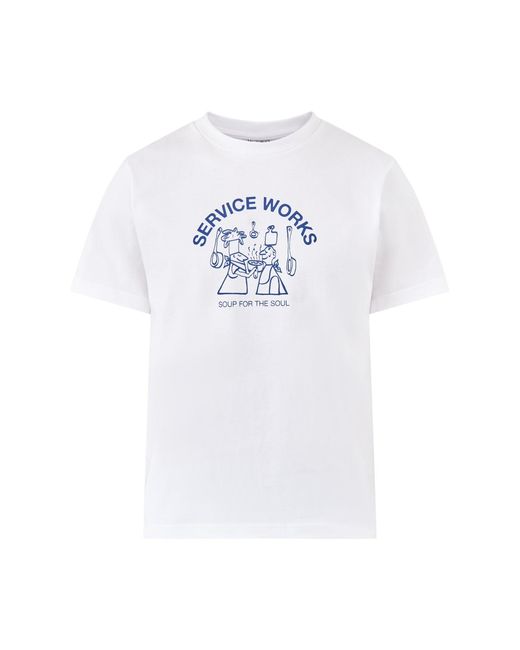 Service Works White Soup For The Soul T-Shirt for men