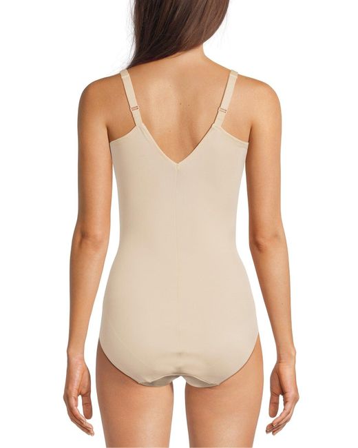 Miracle Control White Lycra Fit Sense Body Suit