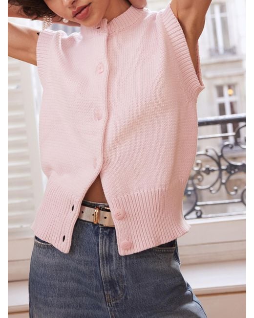 Pink velvet vest discount