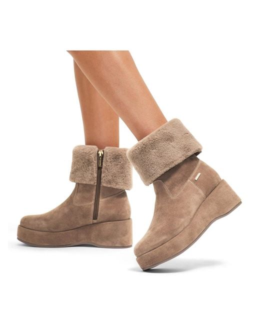 Carvela Kurt Geiger Brown Apres Fur