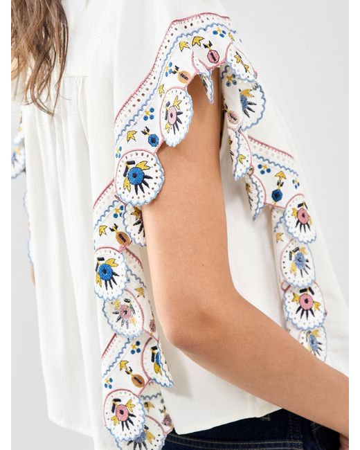 Isabel Marant White Marlie-Gb Blouse Cream