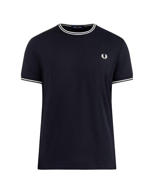 Fred Perry Black Twin Tipped T-Shirt for men