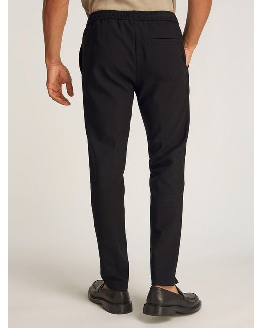Calvin Klein Black Stretch Dress Trousers for men