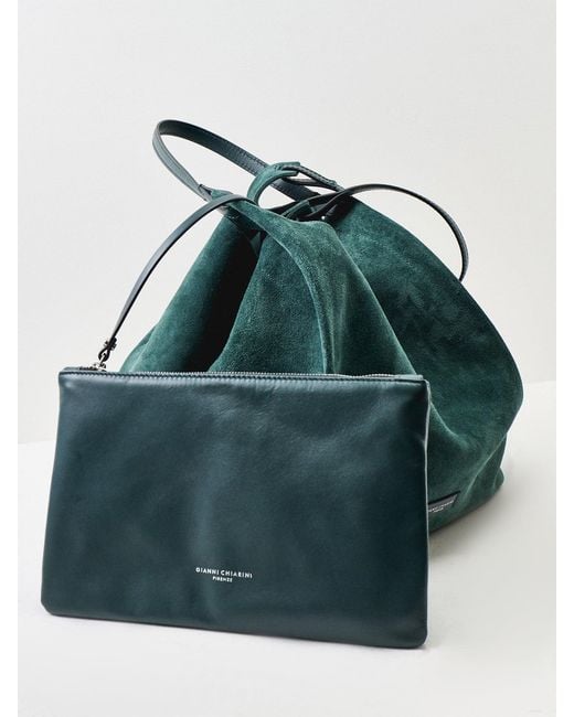 Gianni Chiarini Blue Dua L Shoulder Bag