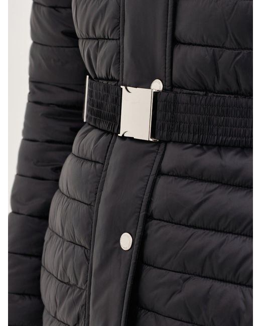 Barbour Black Longline Jada Puffer Jacket