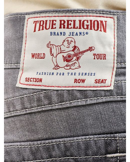 True Religion Gray Ricky Straight Leg Jeans for men