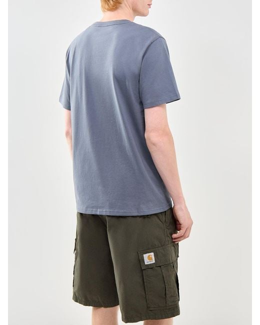 Carhartt Blue Pocket T-Shirt for men