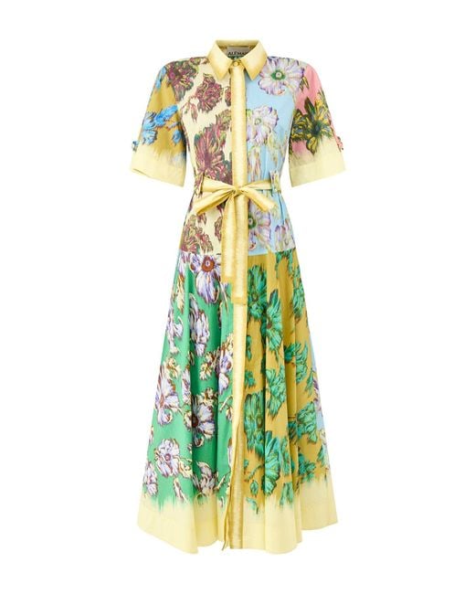 ALÉMAIS Green Jerry Shirt Dress, Cotton