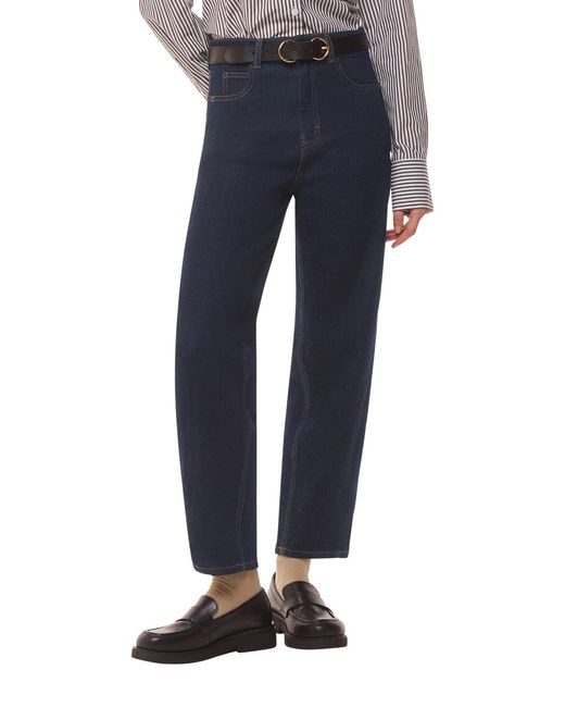 Whistles Blue Women's Stretch Barrel Leg Jean