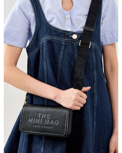 Marc Jacobs Gray Women's The Leather Mini Bag
