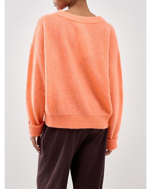 American Vintage Orange Vitow Crew Neck Jumper