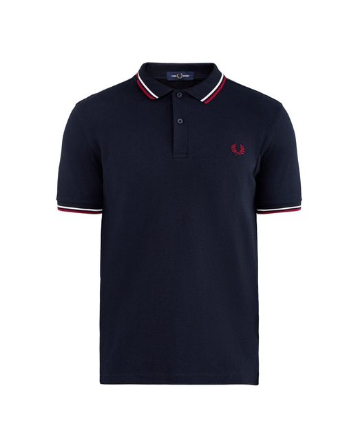 Fred Perry Black Twin Tipped Shirt for men