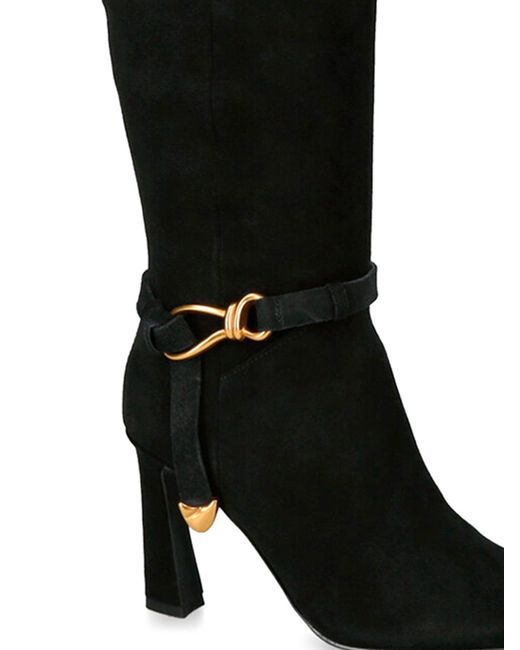 Steve Madden Black Sirrens Heeled Boots