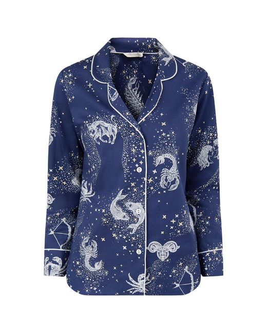 Cyberjammies Blue Zodiac Print Pyjama Top