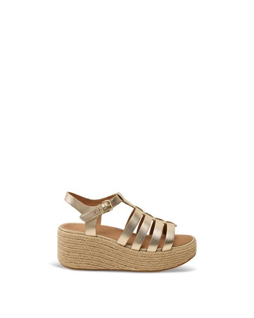 Fitflop Metallic Platfforms Espadr. Fisherman Wedge Sandals