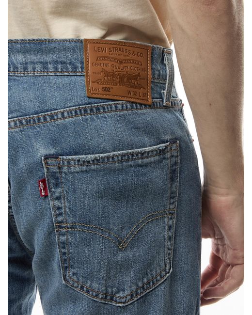 Levi's Blue 502 Taper Dark Worn for men