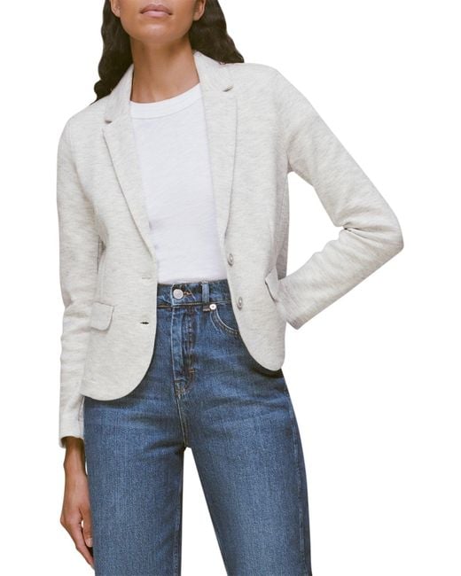 Whistles White Women's Slim Jersey Jacket