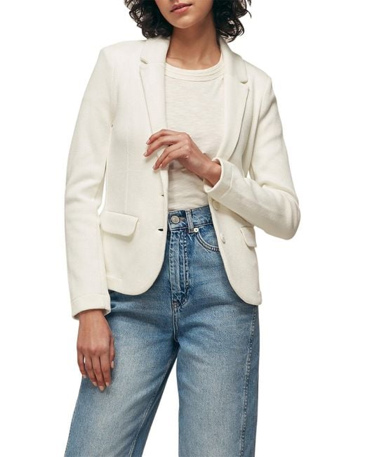 Whistles White Women's Slim Jersey Jacket