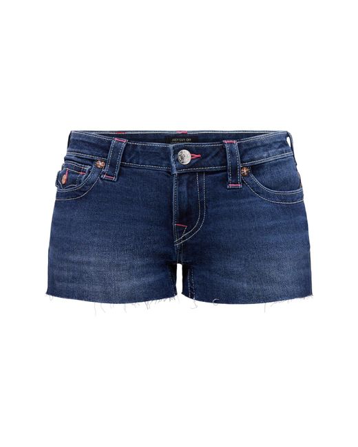 True Religion Blue I Love True Joey Shorts