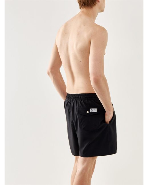 Polo Ralph Lauren Black 5.75-Inch Traveler Classic Swim Shorts for men