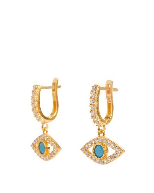 SORU White Women's Carlotta Turquoise Earrings