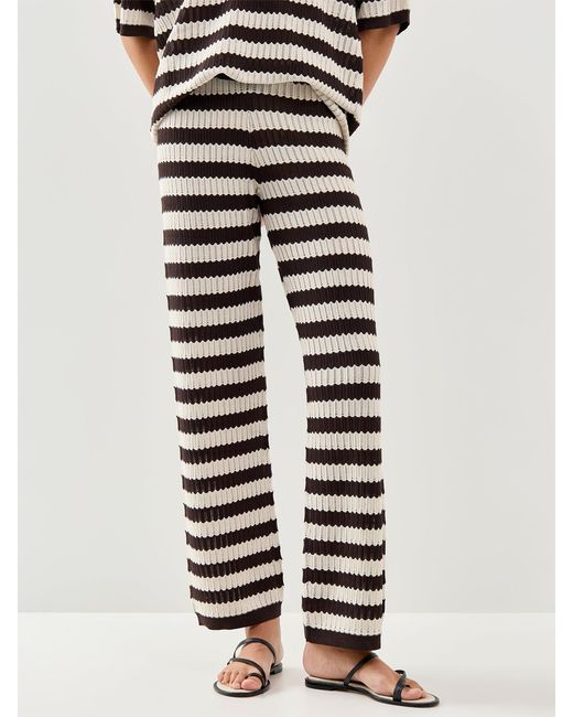 Pretty Lavish Black Venezia Stripe Slim Leg Trousers