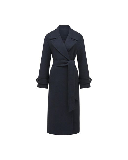 Forever New Blue Women's Sofia Soft Shoulder Coat