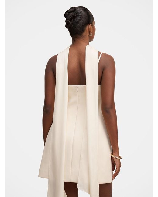Forever New White Darcy Petite Scarf Mini Dress