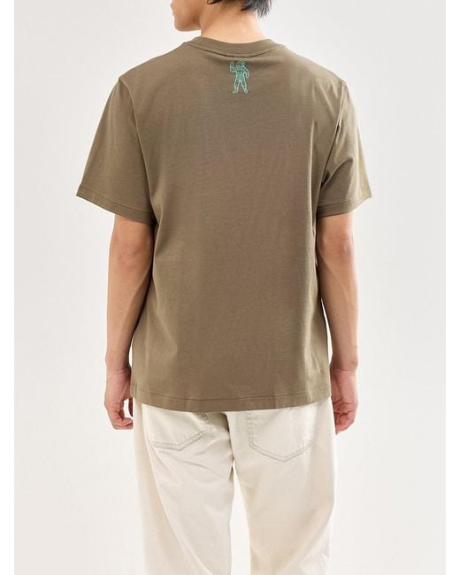BBCICECREAM Green Leopard Camo Arch Logo T-Shirt for men