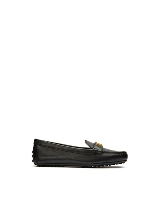 Ralph Lauren White Barnsbury Loafers