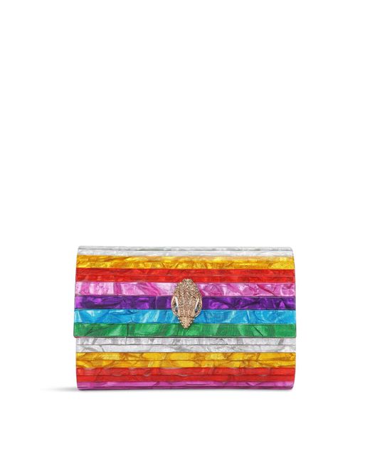 Kurt Geiger Blue Party Eagle Clutch Bag