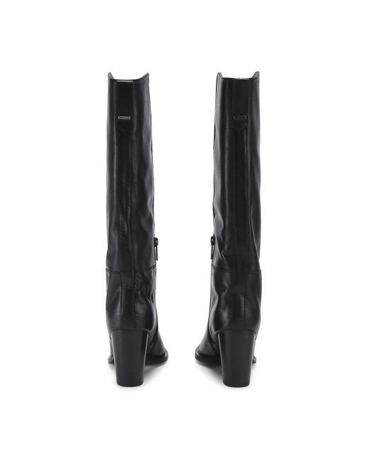 Carvela Kurt Geiger Black Women's Reign Leather Knee-high Boots