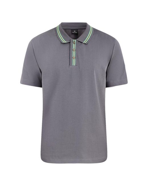 Paul Smith Gray Plaquet Polo Shirt for men