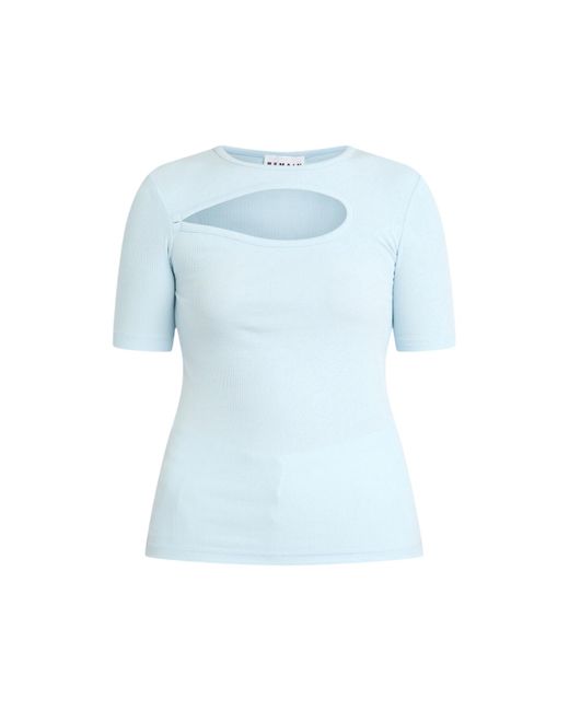 REMAIN Birger Christensen Blue Women's Jersey Short Sleeve T-shirt