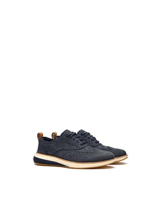 Cole Haan Blue Original Grand Energy Weave Wingtip Shoes for men