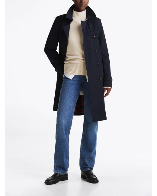 Tommy Hilfiger Blue Mid Rise Classic Straight Jeans