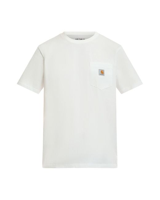 Carhartt White Men's Short Sleeve Pocket T-shirt for men