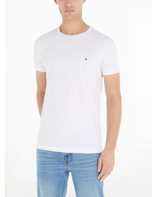 Tommy Hilfiger White Core Stretch Slim T-Shirt for men