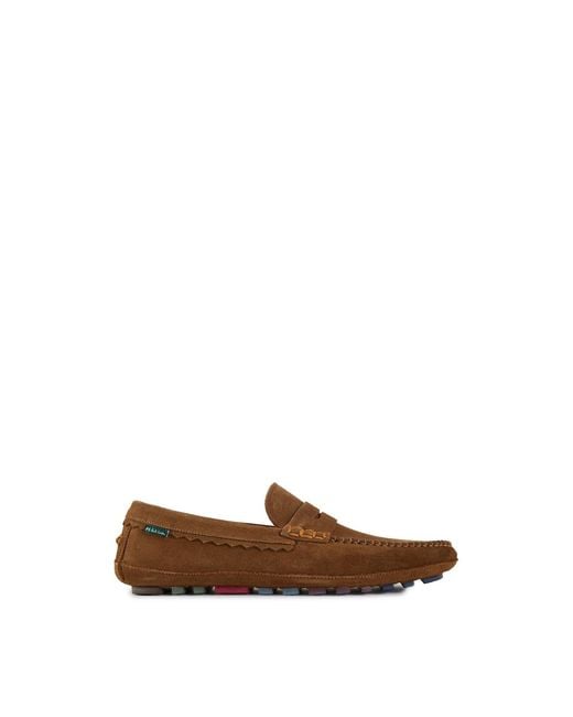 Paul Smith Brown Jenson Suede Driving Shoes for men