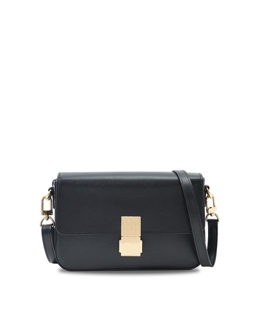 Apatchy London Black Flora Top Handle Bag