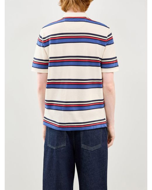 Gant Blue Striped Polo Shirt for men