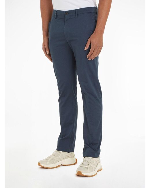 Tommy Hilfiger Blue 1985 Denton Printed Chinos for men