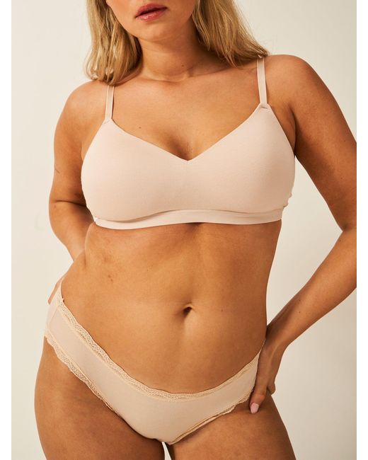 Stripe & Stare Pink Sculpt Padded Bra Nude