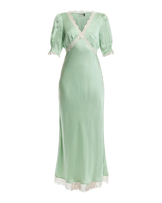 Rixo Green Women's Annina Pistachio Midi Dress