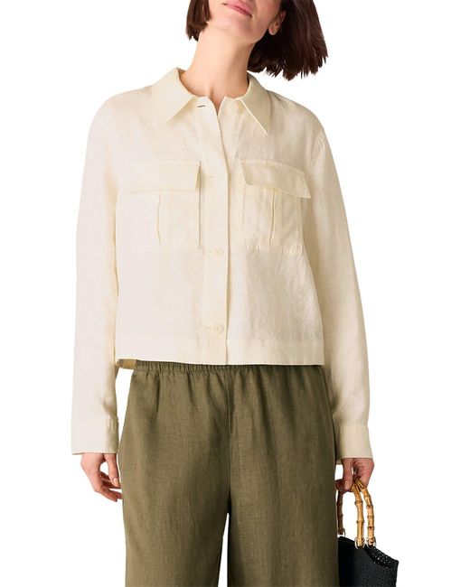 Whistles White Abby Casual Jacket