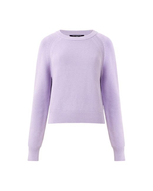 French Connection Purple Women's Lily Mozart Long Sleeve Crew Neck Jumper