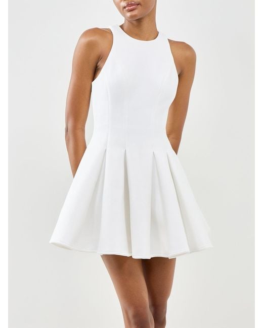 Club L London White Leilani Mini Dress