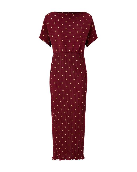 Never Fully Dressed Red Tilly Midi Dress