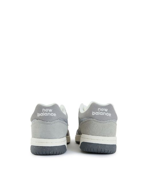 New Balance White 480 Suede Trainers for men