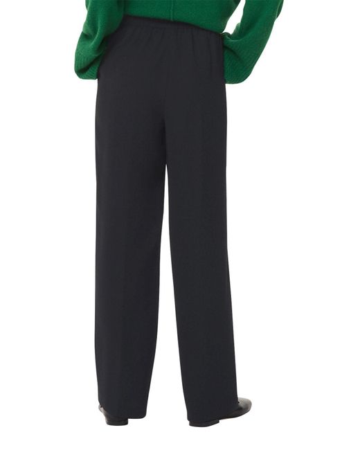 Whistles Black Women's Maria Fluid Crepe Trouser